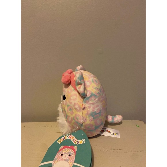 Squishmallows Michaela the Cheetah 5” Stuffed Plush with Bow - Picture 2 of 4